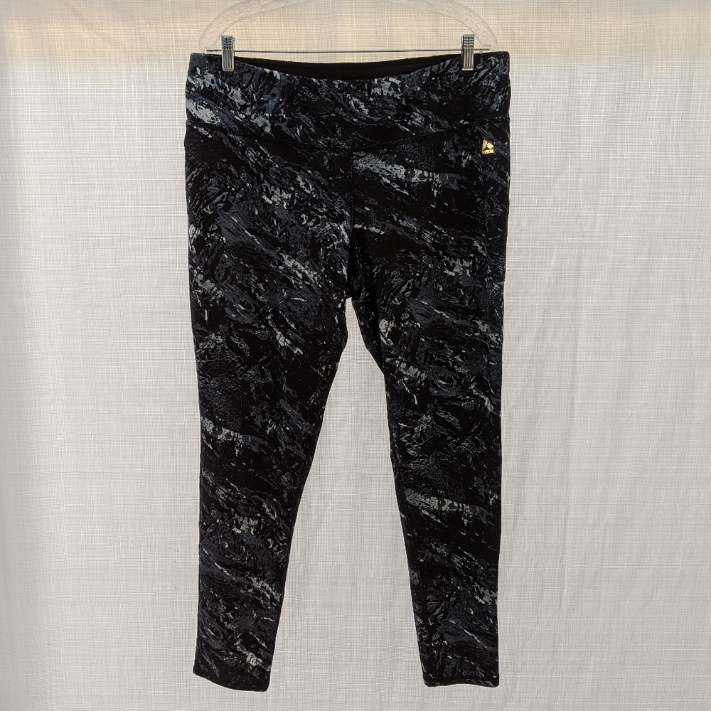 RBX Black/Grey Athletic Leggings 2X